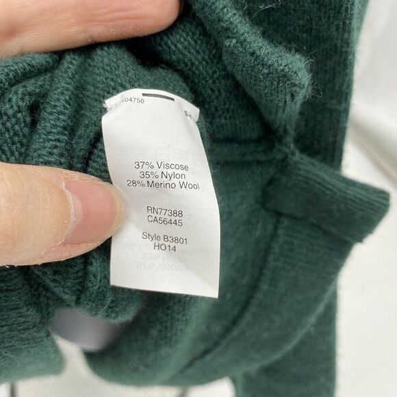 J Crew Merino Wool Green Beaded Sweater Womens size L NWT - Picture 6 of 6